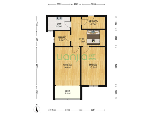 联心嘉园一期 1室0厅0卫 123平方