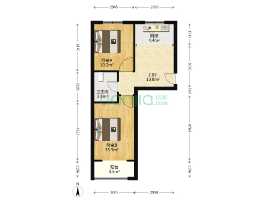 龙华里益民园 2室0厅1卫 59平方