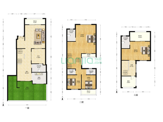 御景园 4室1厅5卫 247平方