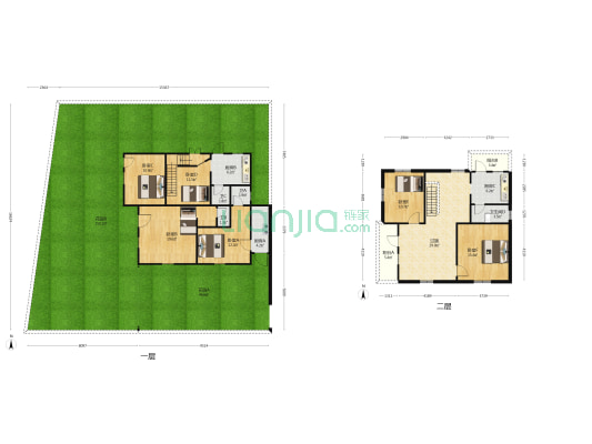 张家边二村 6室0厅4卫 154平方