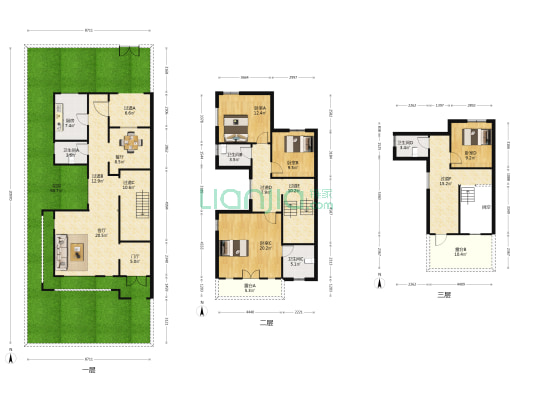 孔雀城二期祥园 4室2厅4卫 218平方