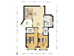 南湾豪庭 毛坯两房，中间楼层 低价出售-中山南灣·豪庭户型图