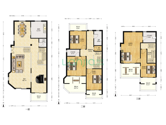 一泓蓝溪 5室1厅4卫 360平方