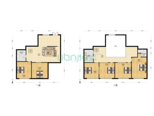正源财富广场 6室1厅2卫 97平方