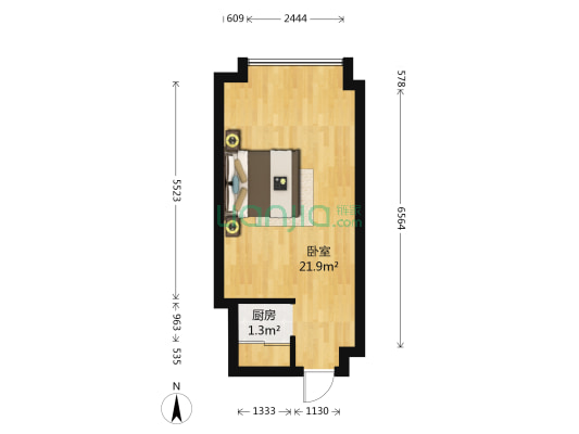 海岸名都 1室0厅0卫 42平方