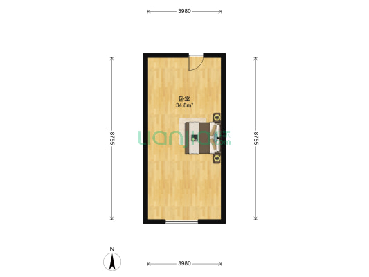 中房大厦 1室0厅0卫 48平方