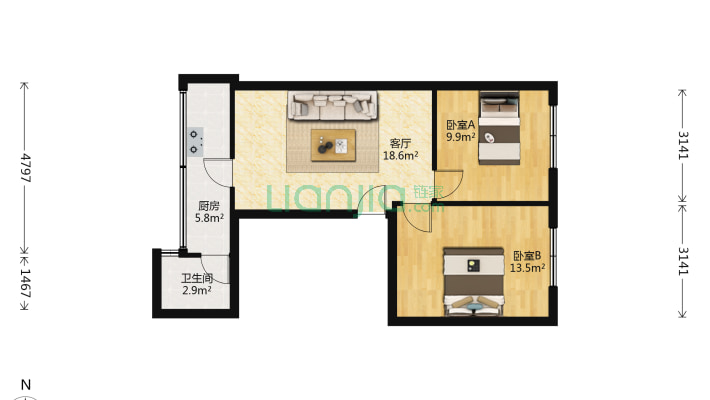 南坛路一段88号二手房实景图