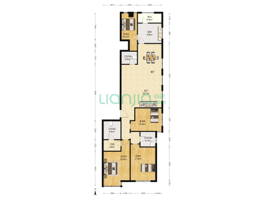 帝庭 4室1厅3卫 209平方
