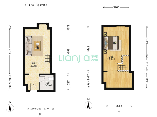 鑫源世纪中心 1室1厅1卫 41平方