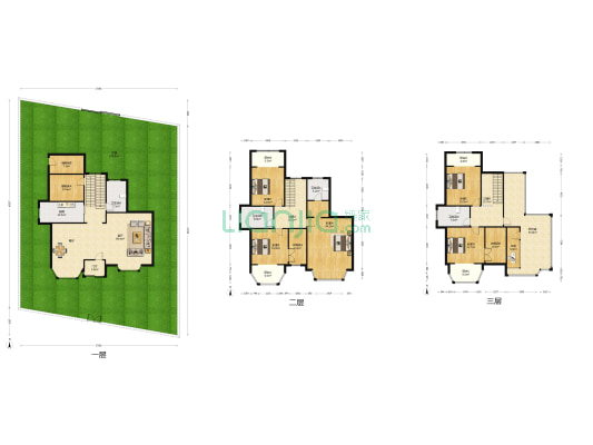 鑫博别墅 6室1厅4卫 291平方