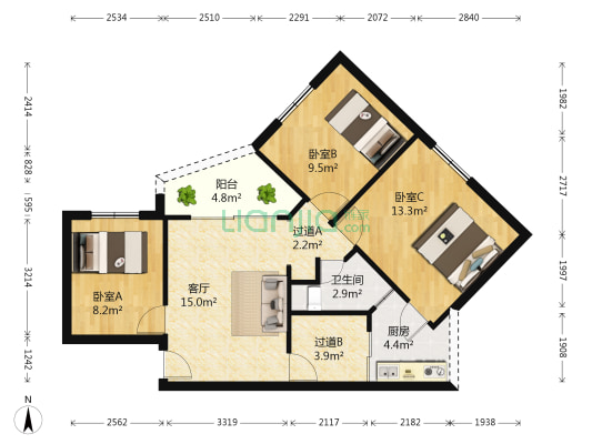 站西桥西巷5号 3室1厅1卫 79平方
