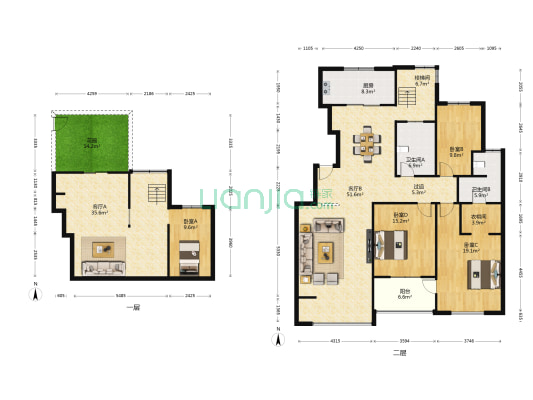 东山墅 4室2厅2卫 226平方