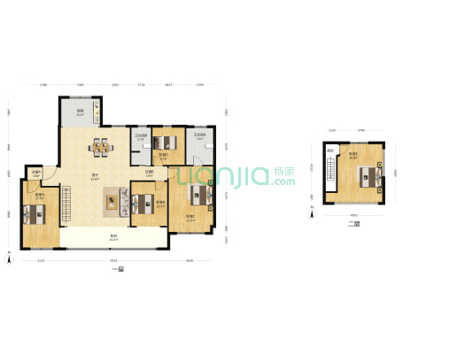 中博·锦雲原著 5室1厅2卫 238平方