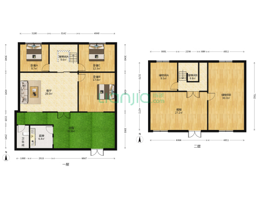 站北街七巷 3室1厅1卫 197平方