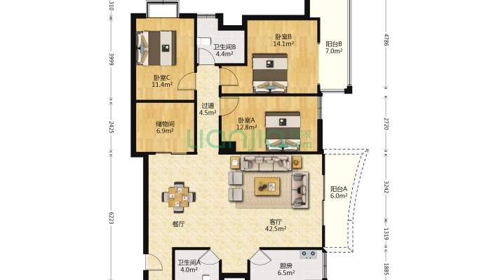 锦江苑二手房实景图