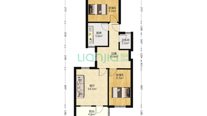 淄城镇城二村二手房实景图
