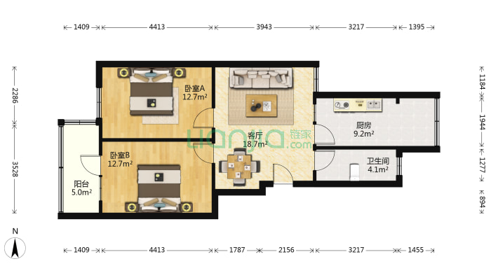 兰铁局机务小区二手房实景图