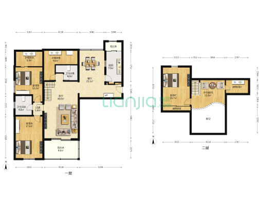 龙岳洲 4室2厅2卫 120平方