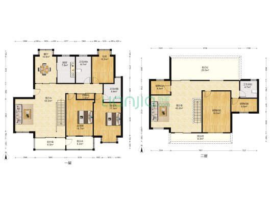 南苑新村(张家港) 3室3厅3卫 187平方