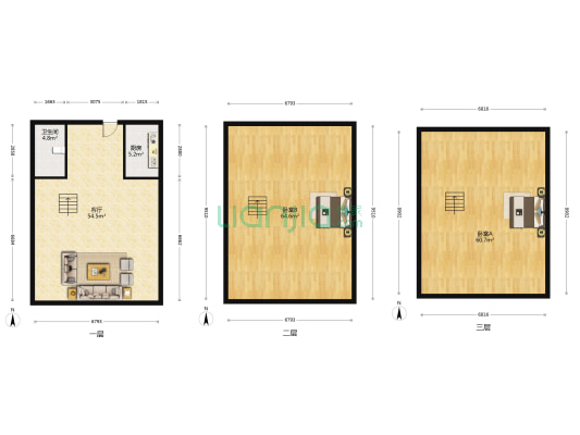 泰禾杭州院子 2室1厅1卫 147平方