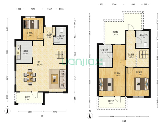 新城玺樾云璟北区 3室1厅3卫 150平方
