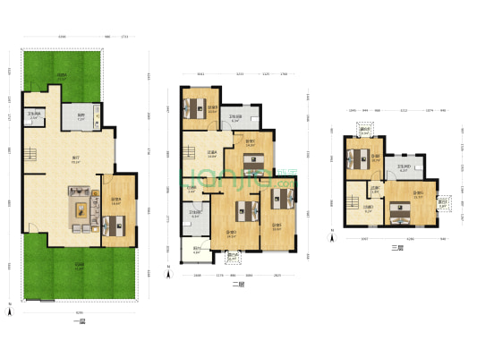 宏发唐宁道5号 7室1厅4卫 233平方