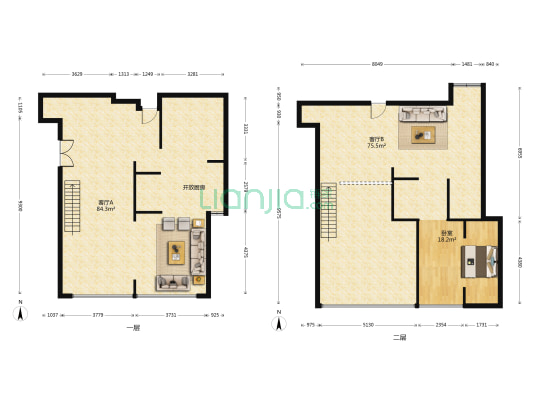 新都会花园 1室2厅0卫 351平方