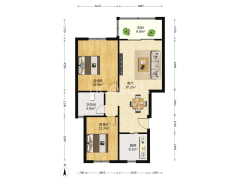 三恒科技住宅 通透全明 精装即将清空 奥体新城天花板-南京奥体新城紫薇园户型图