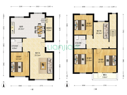 鸿盛世家 4室2厅2卫 79平方