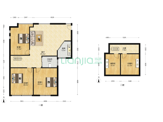 凯金世家花园 3室1厅1卫 129平方