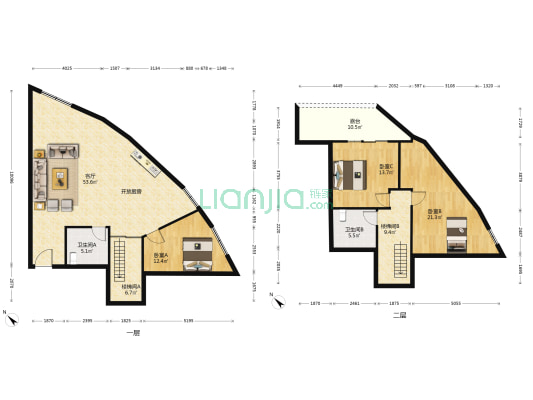 合润广场 3室1厅2卫 180平方
