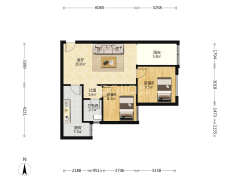 业主住家精装2房 保持的好 价格可谈 看房方便-重庆云水苑户型图