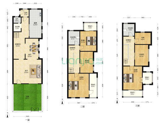 同润加州(别墅) 4室2厅3卫 237平方