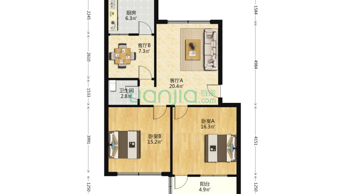 住建委宿舍二手房实景图