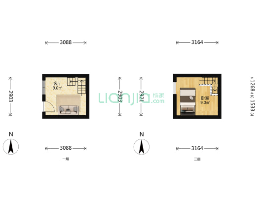 宫门口二条 1室1厅0卫 11平方