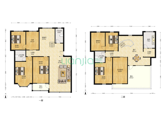 原种场小区 7室2厅3卫 234平方