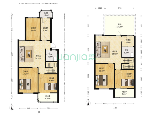 荣成雅居苑 4室2厅2卫 154平方