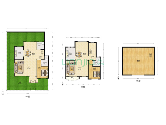 碧桂园紫台 2室4厅3卫 253平方