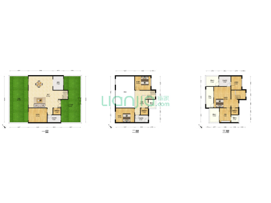 复地君屿墅F区 5室1厅3卫 208平方