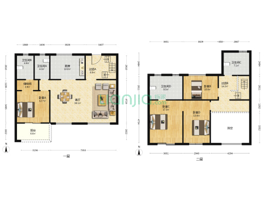 城投光谷香恋 4室1厅4卫 201平方