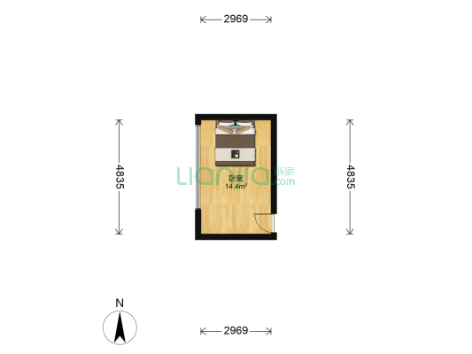 保利麓谷林语I区 1室0厅0卫 81平方