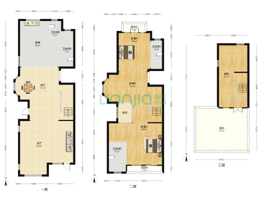 御景湾 3室2厅4卫 786平方