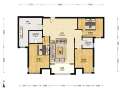 全阳户型，采光好，没遮挡，不临街-涿州金品时代户型图