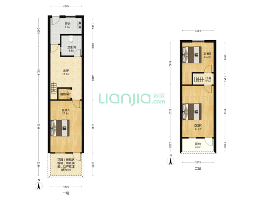 福康里 3室1厅1卫 88平方
