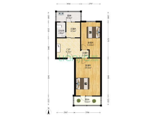 凌山二街 2室0厅1卫 75平方