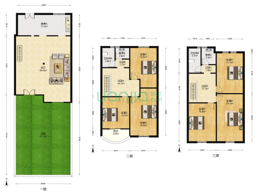 怡景花园 6室1厅2卫 228平方