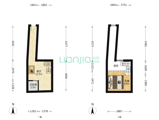 西仓门胡同 1室1厅1卫 11平方