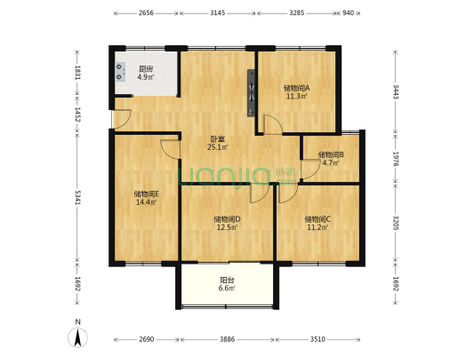 横沥佳苑 1室0厅0卫 125平方
