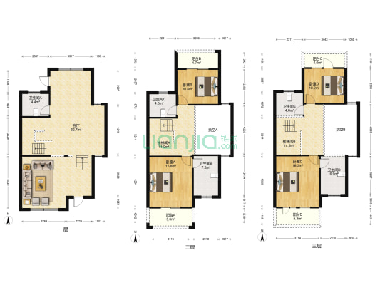 兰印府 4室1厅5卫 371平方