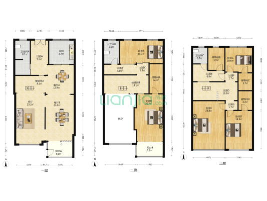 康华苑 5室3厅3卫 203平方